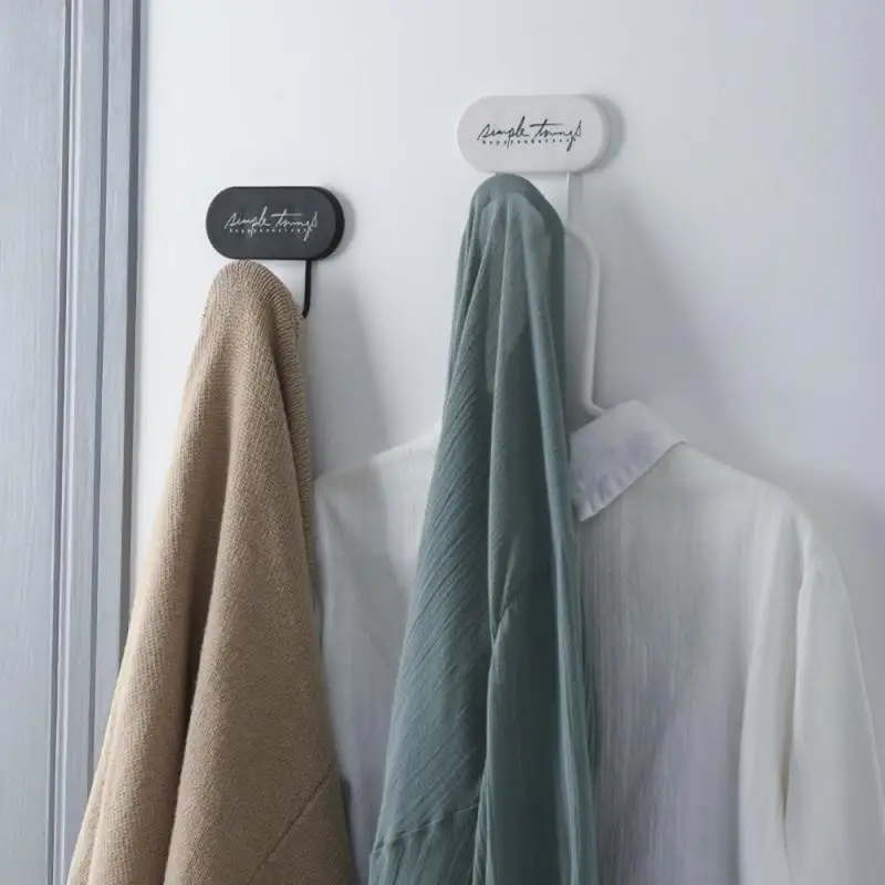 

Bathroom Accessories Creative Iron door back hook nail-free door hanger hook rack bedroom coat hook bathroom seamless door hook