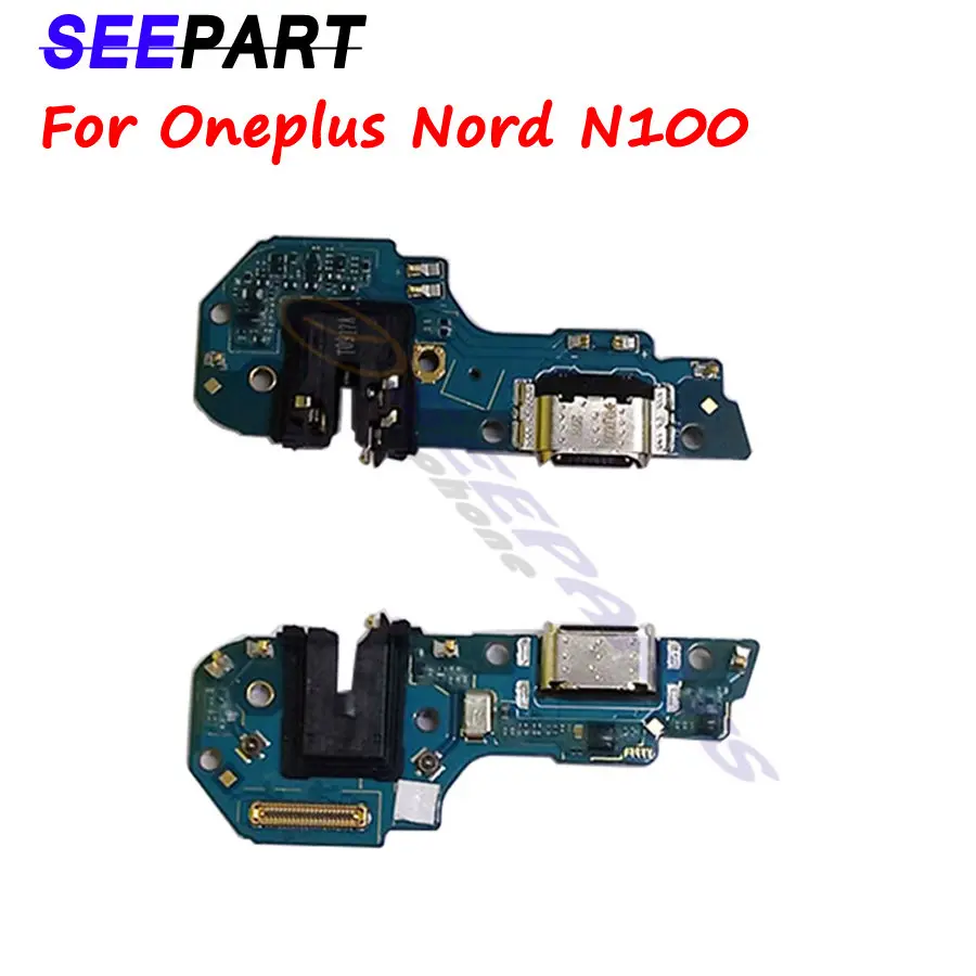 

Для OnePlus Nord N100 зарядки Порты и разъёмы гибкий кабель, сменные детали USB док-станция для Зарядное устройство Flex кабель