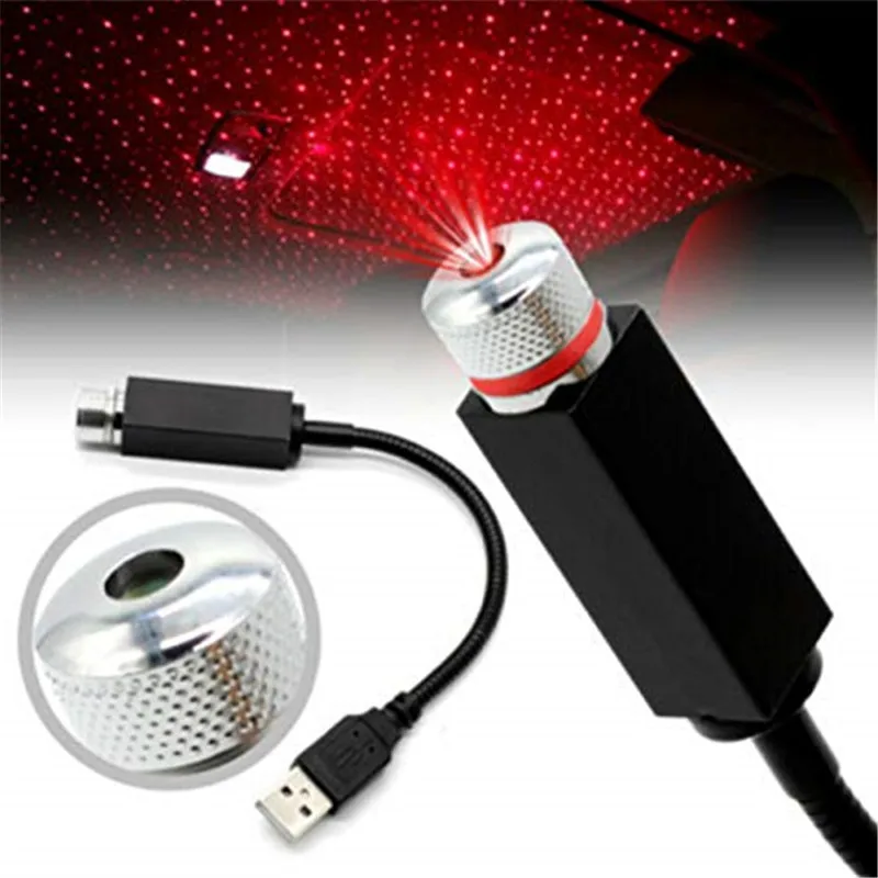 1pcs USB Mini LED Car Roof Star Night Light Decorative Lamp Projector Adjustable Atmosphere Home Ceiling Decor | Автомобили и