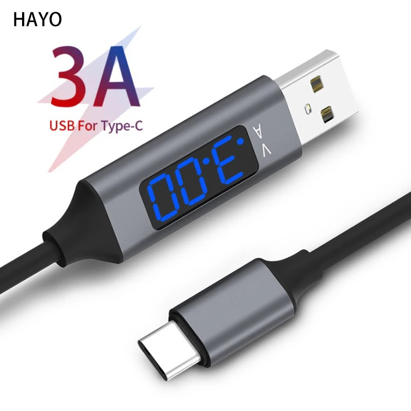 

100W USB Type C Cable Charger Wire For Samsung S10 S20 Xiaomi iPad Mobile Phone Fast Charging Micro USB Cables Smart LED Display