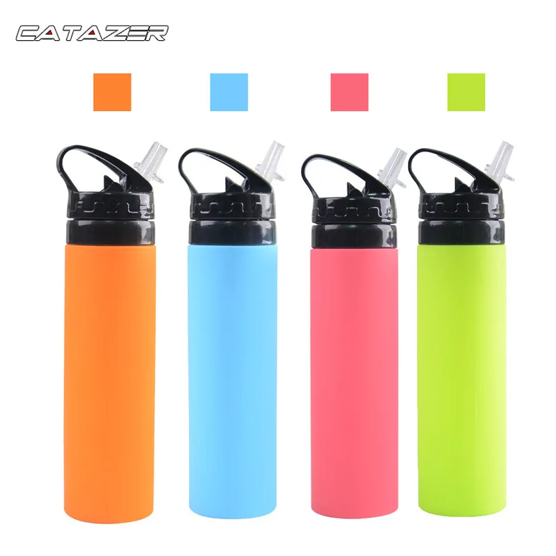 

Складные бутылки для воды из пищевого силикона, 600 мл