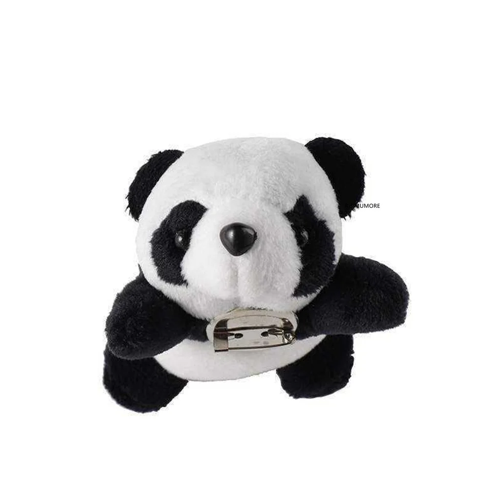 Искусственная милая плюшевая кукла панды 3 9 см резинка для волос украшение