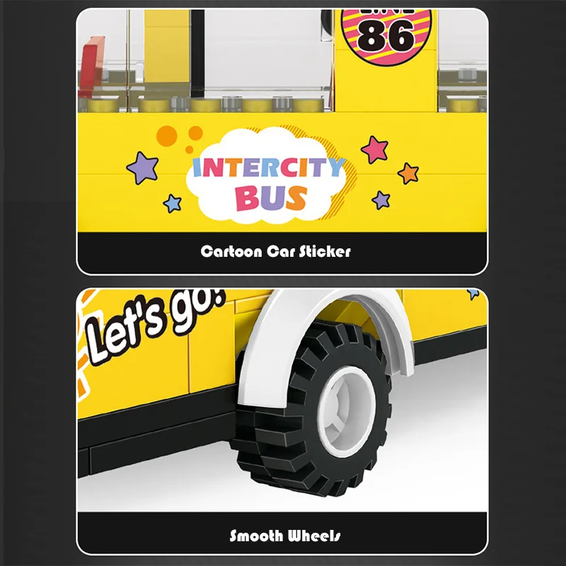 

Car Model Small Building Blocks Bus Toy City Double Decker Bus Toys For Childrens Boys Toy Christmas Birthday Gifts