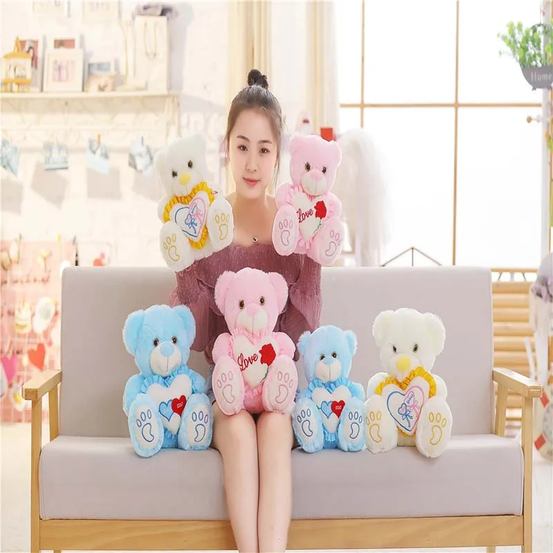 1 шт. плюшевый медведь со светодиодсветильник кой 25/30 см|Плюшевые игрушки с