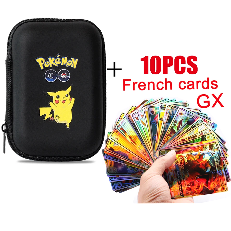 Tarjetas de Pok&eacute;mon de 50 capacidad, estuche r&iacute;gido de &aacute;lbum, soporte de juego de cartas, libro, caja de almacenamiento para auriculares, regalos de navidad-3