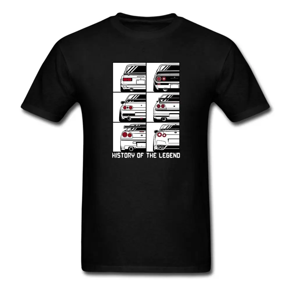 Красивый Забавный подарок на день рождения Skyline Legend History GTR Tail lights, футболка с принтом, американский размер Красивый Забавный подарок на день рождения Skyline Legend History GTR Tail lights, футболка с принтом, американский размер