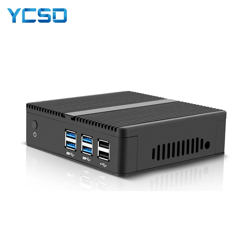 Мини ПК YCSD Core i5 5200U без вентилятора Windows 10 USB3.0 Htpc мини тонкий клиент NUC Celeron 2955U i7 i3