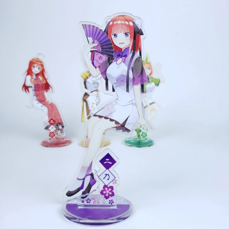 Аниме Go-Toubun no Hanayome The Quintessential Quintuplets Nino Nakano Miku Cosplay Акриловая стойка-фигурка для декора на стол.