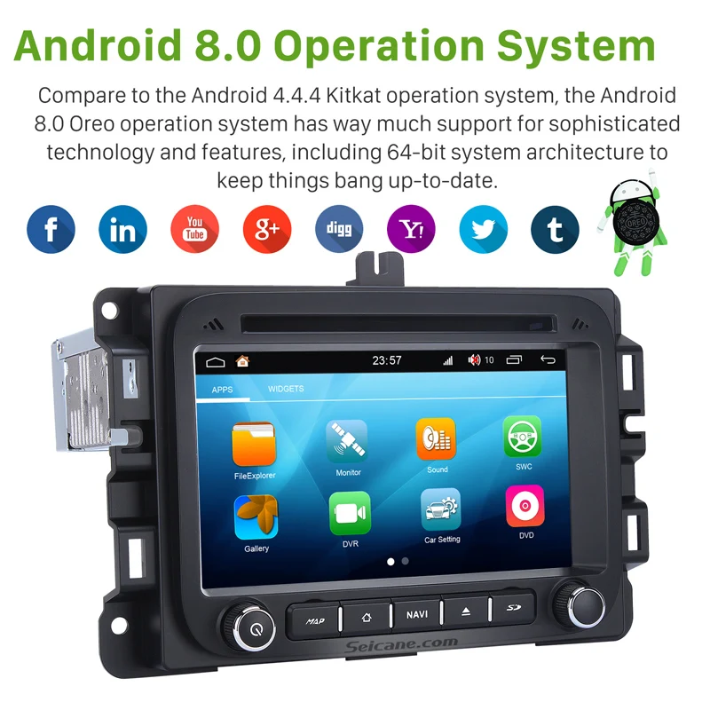 Габаритный автомобильный Головной блок радио аудио GPS мультимедийный плеер Android 8