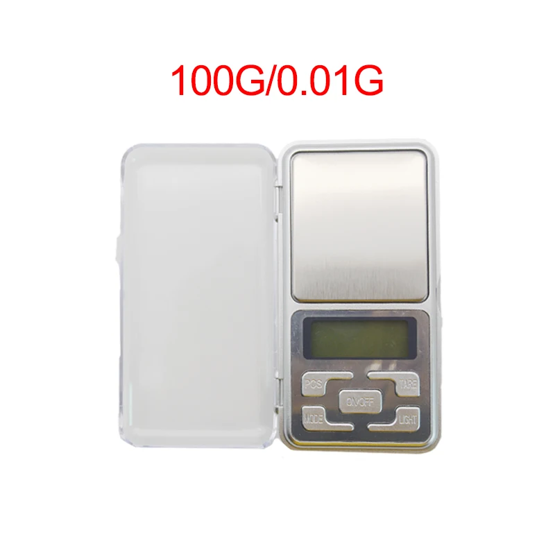 100g-0.01g Новинка 500/0. 01 г 3000 г/0,1 г ЖК портативные мини электронные цифровые весы Карманный чехол почтовые кухонные ювелирные весы - Цвет: 100g-0.01g