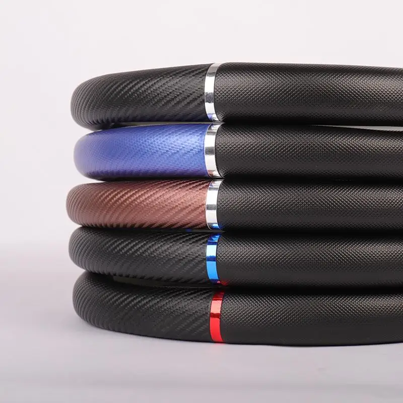 

Universal Car Steering Wheel Cover Artificial Leather Comfortable Non-slip Automobile Steering-Wheel Cover Car Accessories