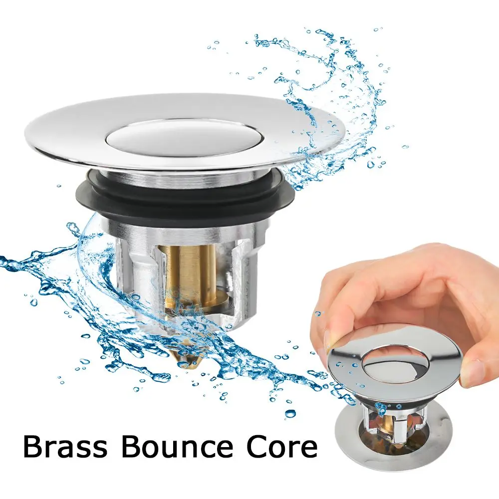 

Catcher Bathroom Supplies Sink Barth Tub Basin Drain Stopper Washbasin Bounce Core Plug Bolt Spring Pop Up Drain Filter