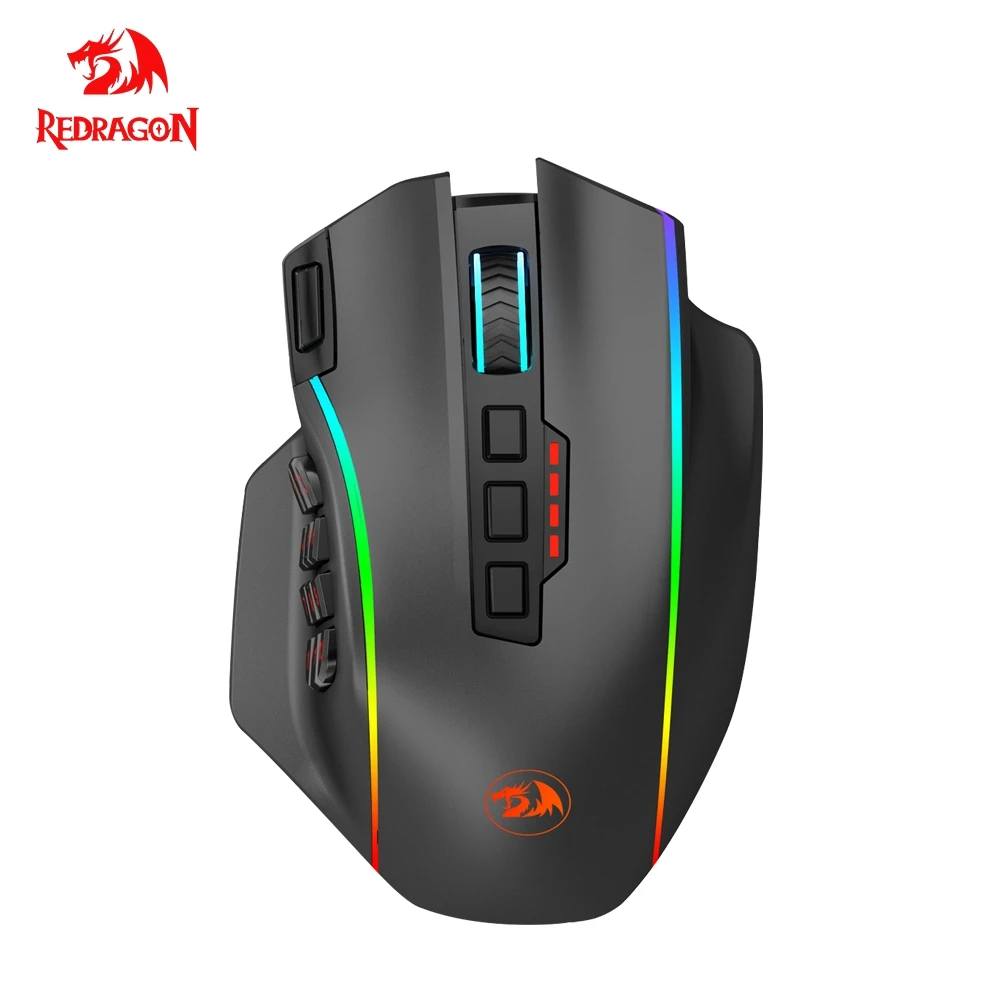 Беспроводная игровая мышь Redragon пердиция Elite M901-KS RGB USB 2 4G 16000DPI 19 кнопок