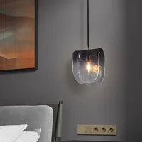 Light Luxury Glass Pendant Lamp Nordic Creative Family  Decoration Hanging Light  Designer Dining Room Bedroom Bedside Fixture