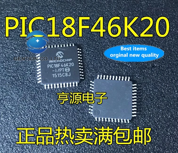 5PCS PIC18F46K20 PIC18F46K20-I/PT QFP-44 integrated circuit IC supply in stock 100% new and original