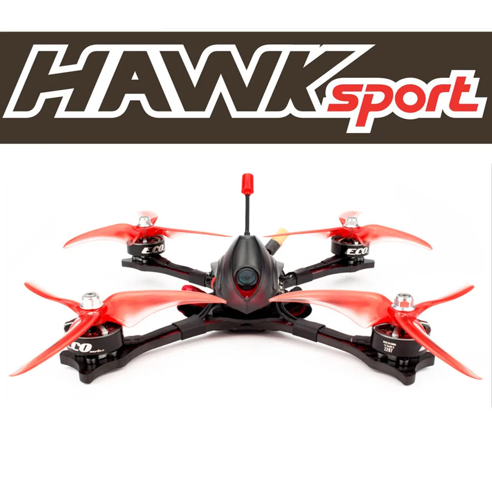 EMAX Hawk Sport 5 FPV Дрон F4 MATEKF405 Контроллер полета ECO 2207 мотор 35A 4 в 1 ESC CADDX Micro F2 камера PNP BNF версия