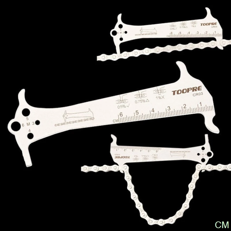 

Bike Chain Wear Indicator Ruler Bicycle Chains Gauge Measurement