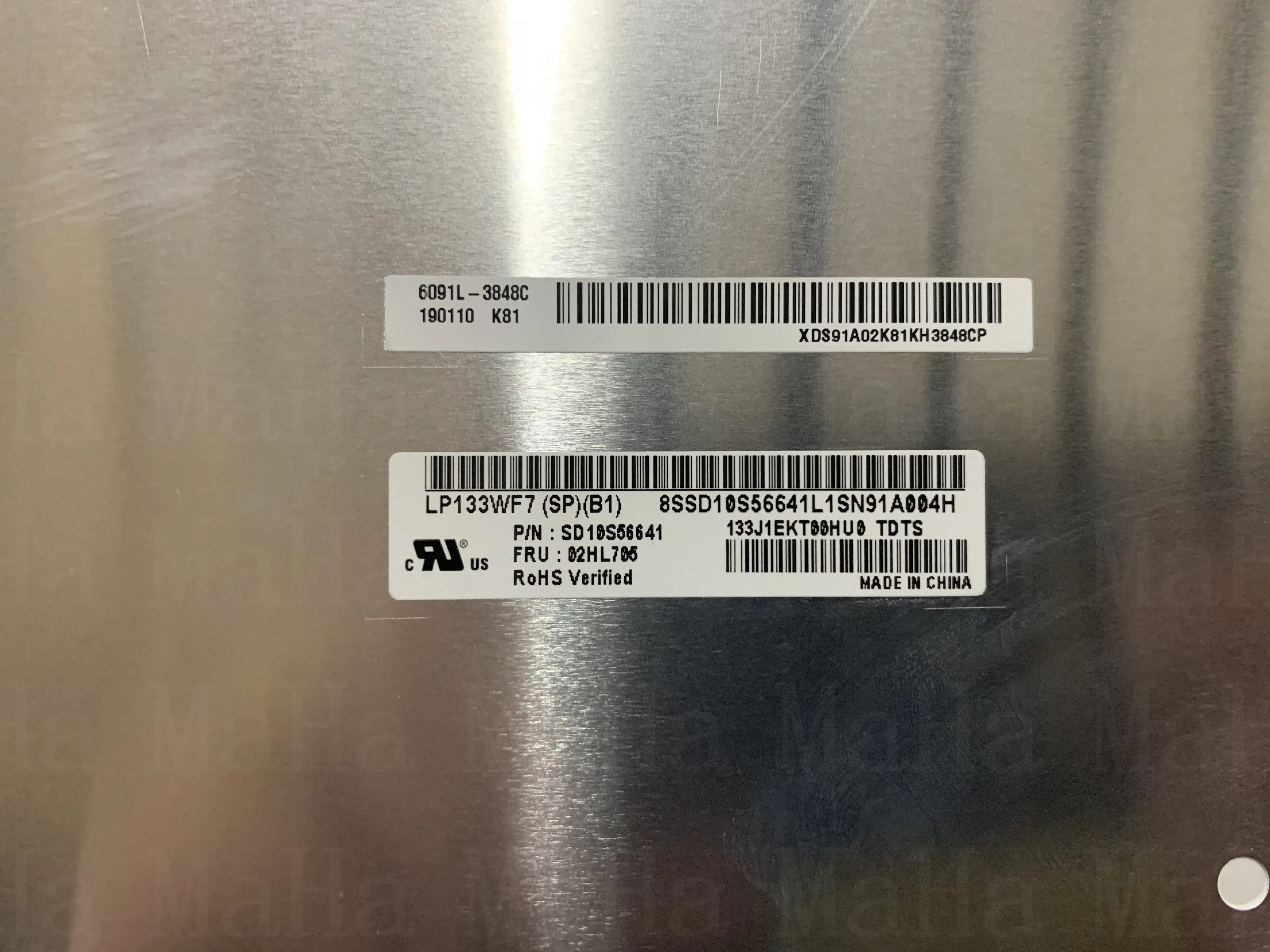 Внешний аккумулятор 13 3 дюйма для Lenovo ThinkPad X395 X13 ЖК экран с IPS панелью 20NL 20 нм FHD