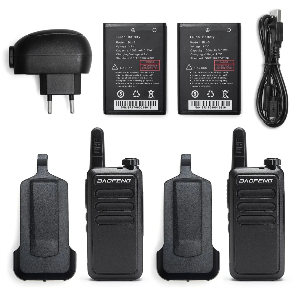 

2Pcs Baofeng BF-C9 uhf band Mini Walkie Talkie set bf-888s portable USB Charge Handheld 3w-5w Two Way Ham Radio hunting hiking