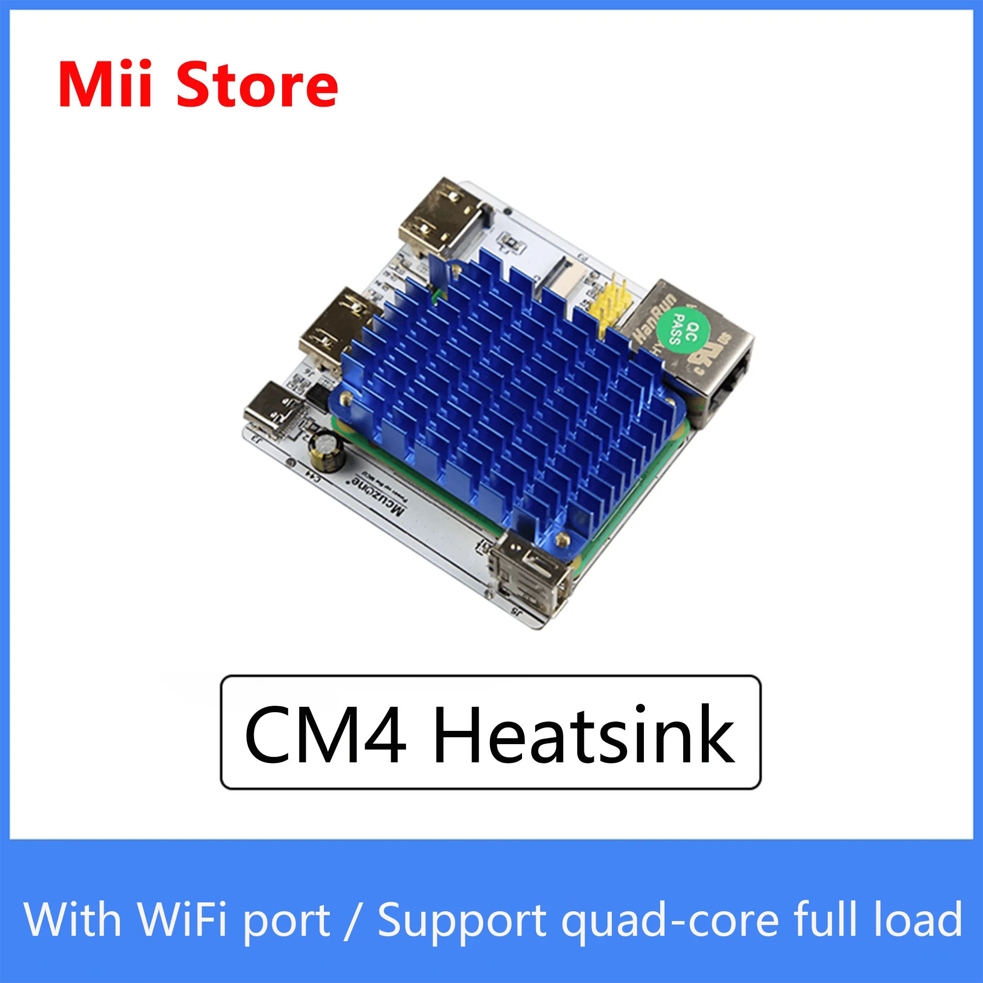 Компьютерный модуль Raspberry pi 4 кулер с радиатором CM4 и отверстием для Wi-Fi