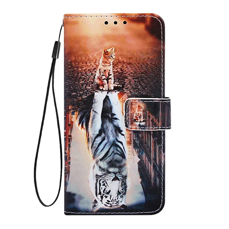 T Кожаный флип-чехол для samsung Galaxy A10 A20 A30 A40 A50 A70 A80 A20e A10s A30s A50s A20s чехол для телефона чехол-бумажник с рисунком и крышка - Цвет: T