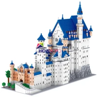 no 8020 world architecture new swan stone castle tree 3d model diy mini diamond blocks bricks building toy for children no box