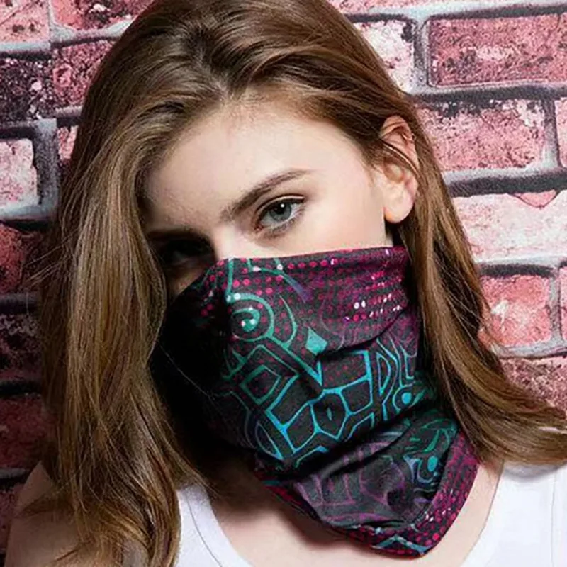 

Outdoor Anti-dust Windproof Head Scarf Windproof Sun Protection Face Cover Riding Cover With Safety Filter Washable Head Scarf