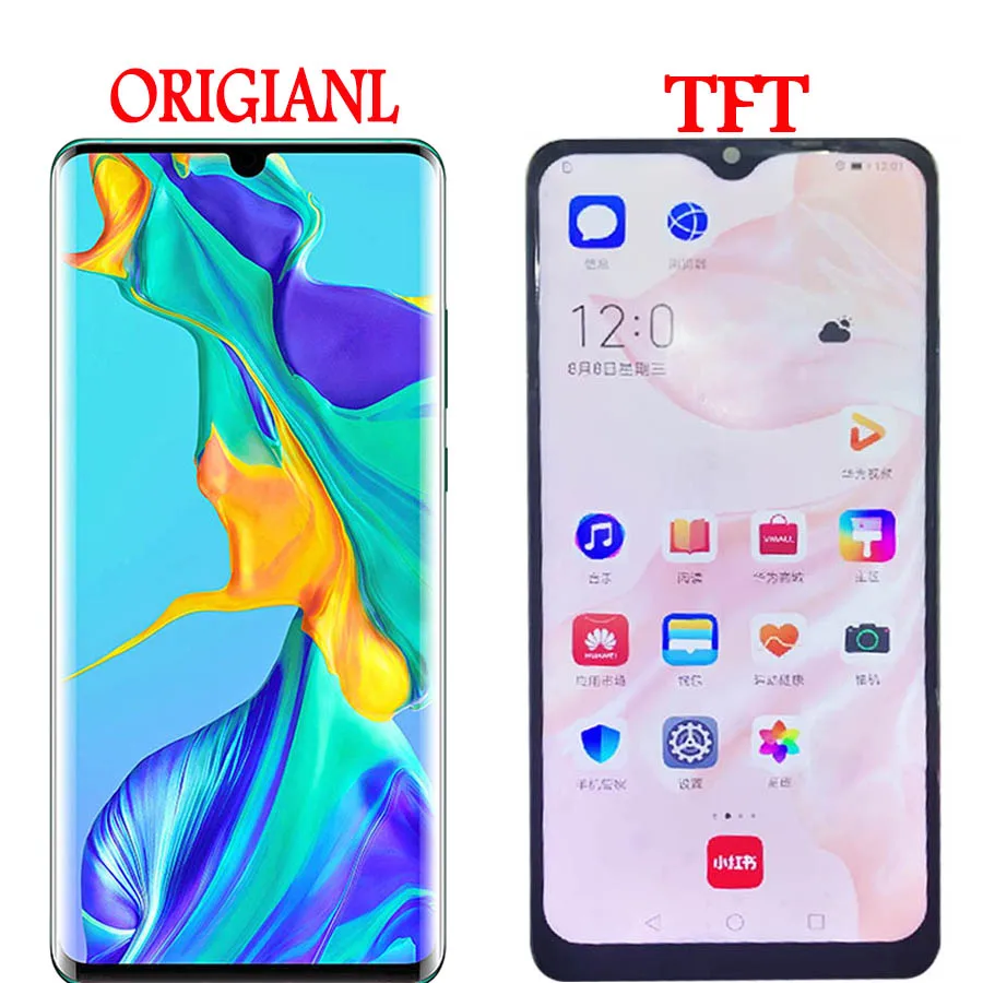 ЖК дисплей для Huawei P30 Pro с сенсорным экраном и дигитайзером в сборе рамкой сменный