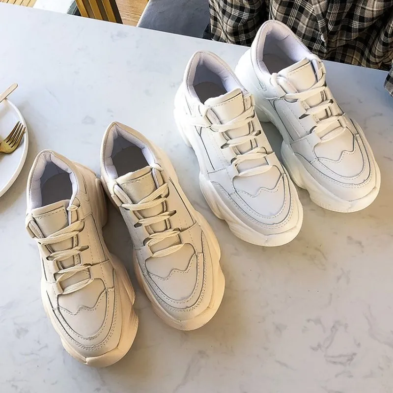 Женские осенние кроссовки для бега удобные дышащие на плоской платформе женская