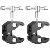 2pack magic arm super clamp crab clamp photography with 14 and 38 inch thread rod pliers clip for dslr rig cameras 15mm rods