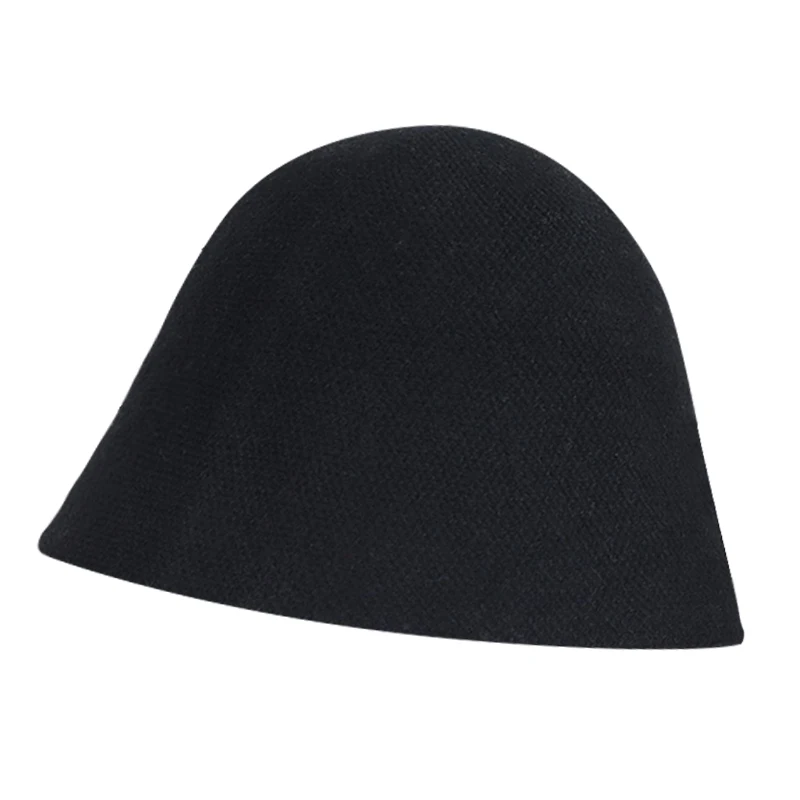 Новый стиль шерстяная вязаная Панама Дамская шапка уличная теплая защита ушей