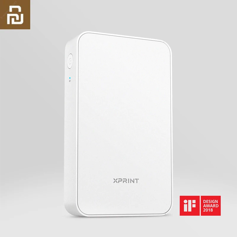 Мобильный принтер Youpin XPRINT печатающий фотографии с телефона bluetooth 10 шт. бумага для