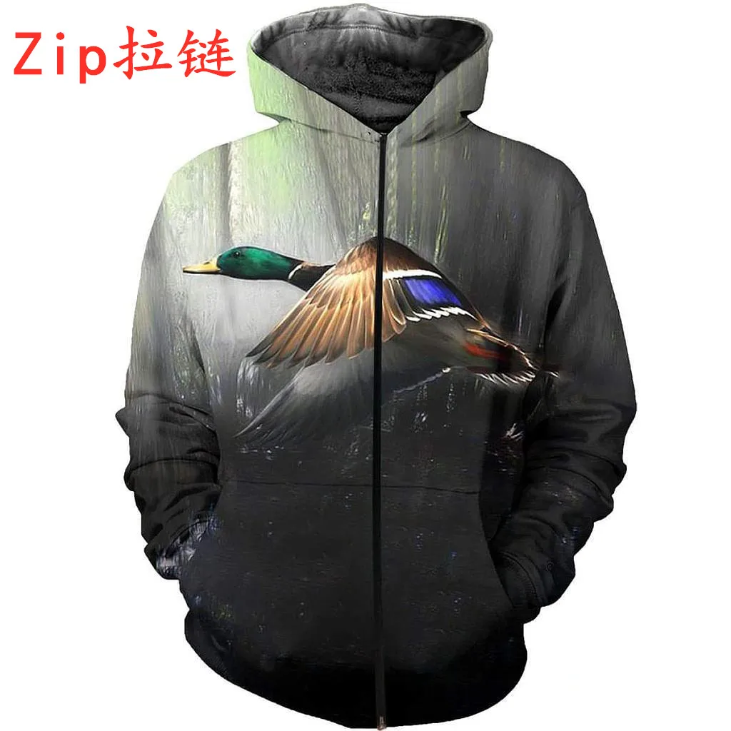 

Новейшие Модные 3D все Напечатано для утиной охоты толстовка унисекс в стиле «хип-хоп», пуловер повседневные Harajuku толстовки уличная F-85947