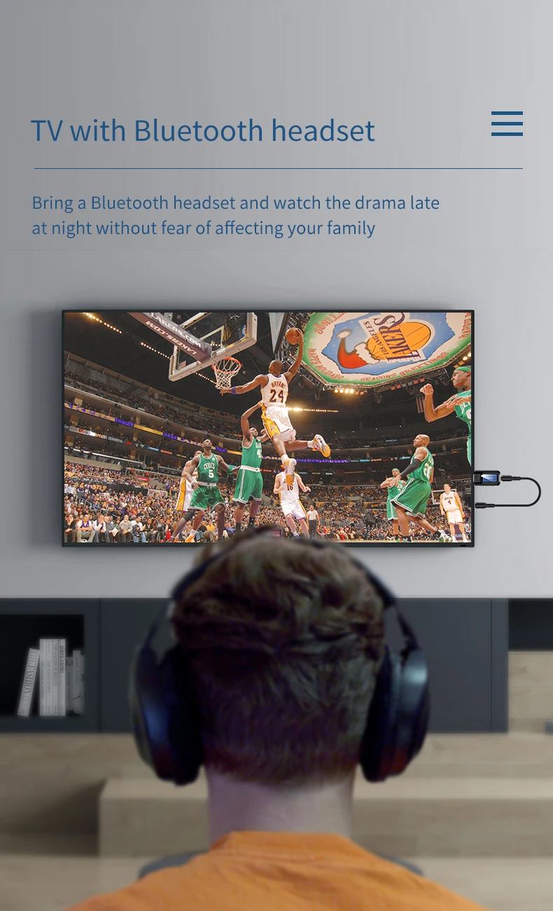 

Wireless USB Bluetooth Adapter 5.0 AUX Audio Stereo Music Bluetooth Receiver Transmitter Adapter For Mobile Phone TV Computer