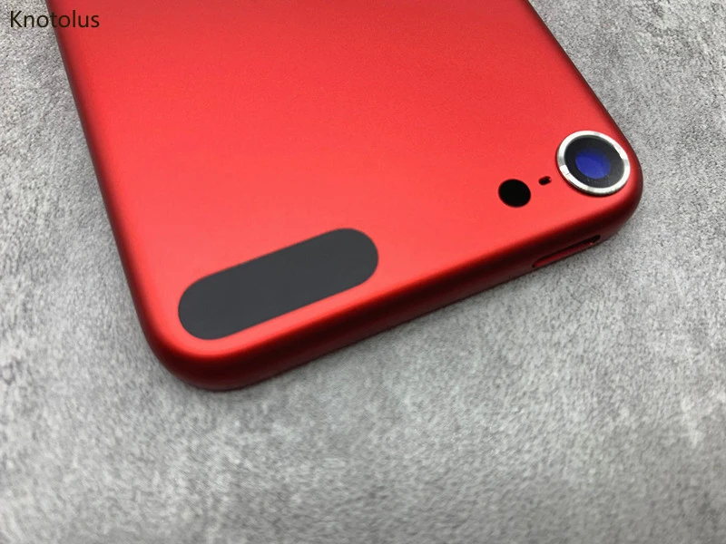 red Серебристый, красный, синий, серый цвет, металлический чехол для ipod touch 6th touch 6 32GB 64GB 128GB - Цвет: red