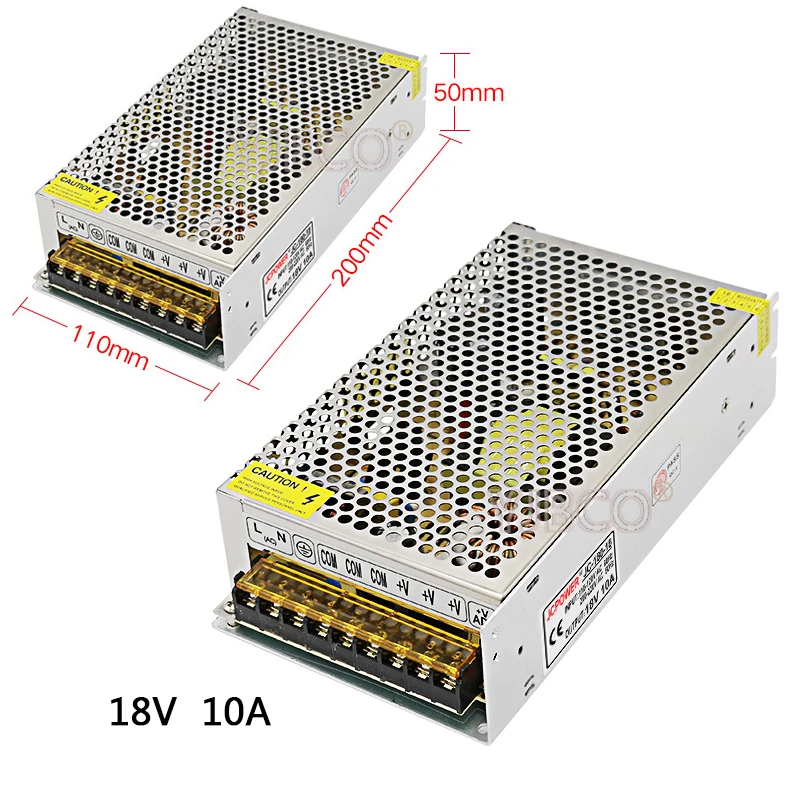Регулируемый импульсный источник питания DC18V 2A/3A/5A/10A/20A трансформатор драйвера