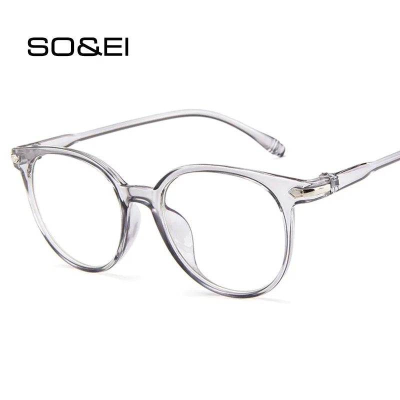 Мужская и женская оправа для очков SO &amp EI винтажная Желейная с прозрачными