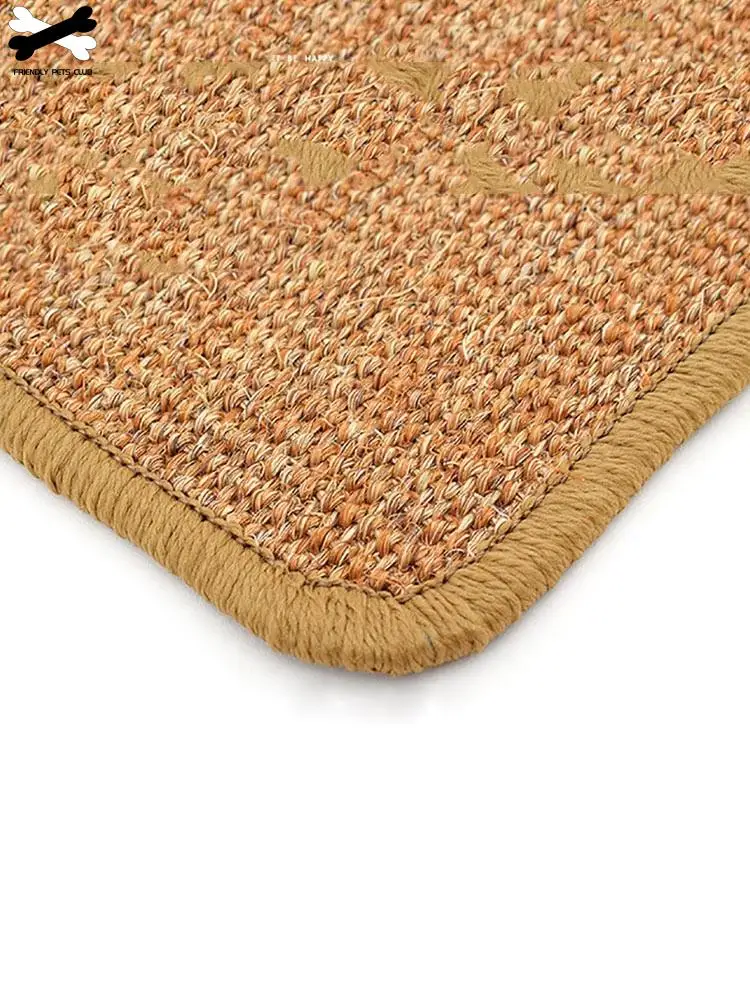 Натуральный сизаль 2 стиля для кошек коврик царапин шов подушка питомца защита