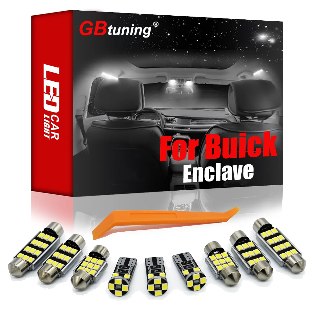 

GBtuning без ошибок светодиодный 16 шт. для Buick анклав 2008-2018 номерного знака транспортного средства задний багажник лампа Интерьер Чтение светил...