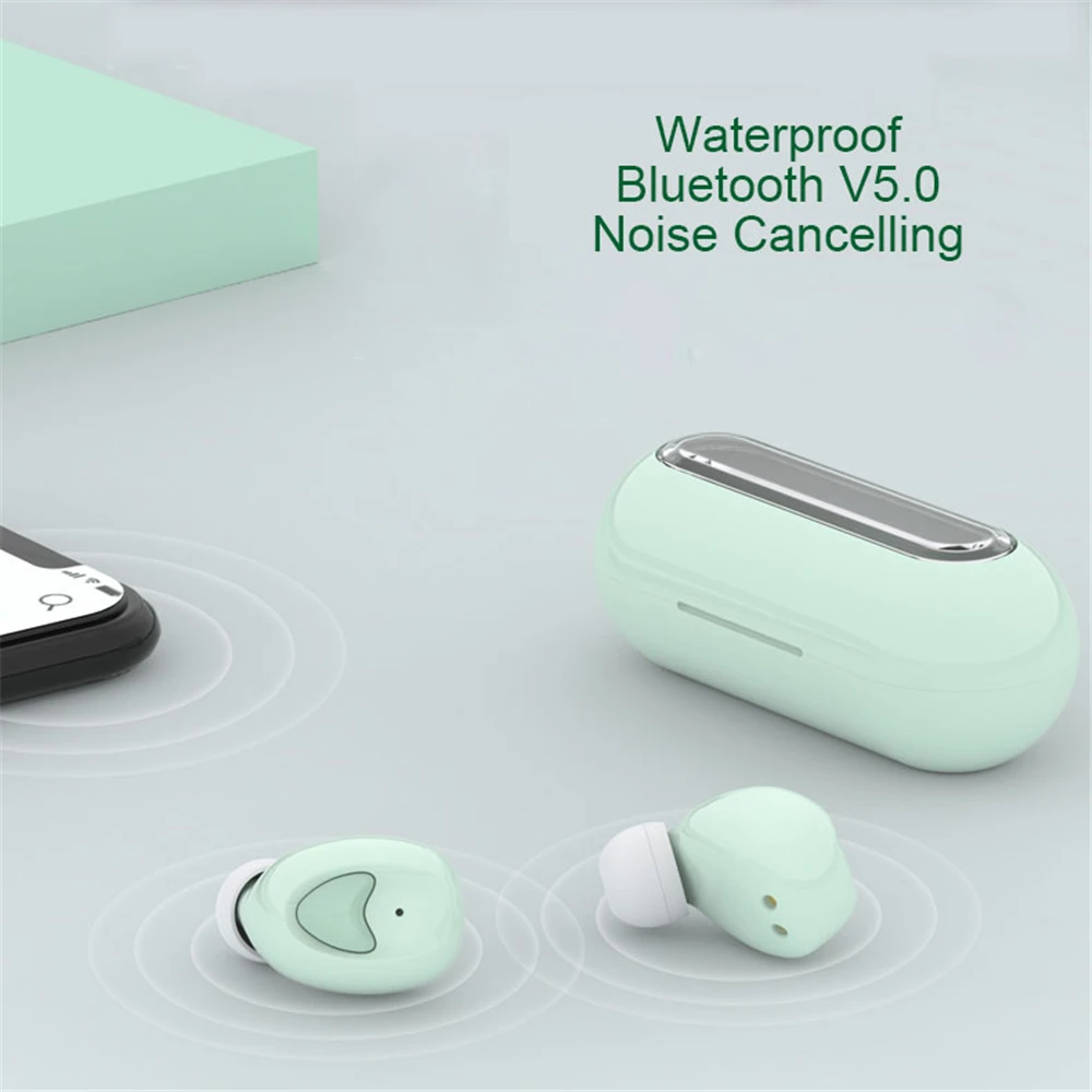 Беспроводной наушники tw10 Bluetooth 5 0 Airpodding зарядным устройством С микрофоном