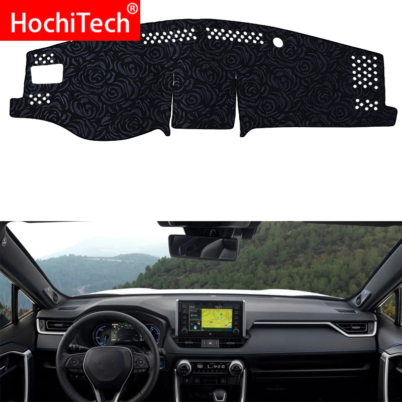 Нескользящий коврик для приборной панели с розовым рисунком чехол автомобильная
