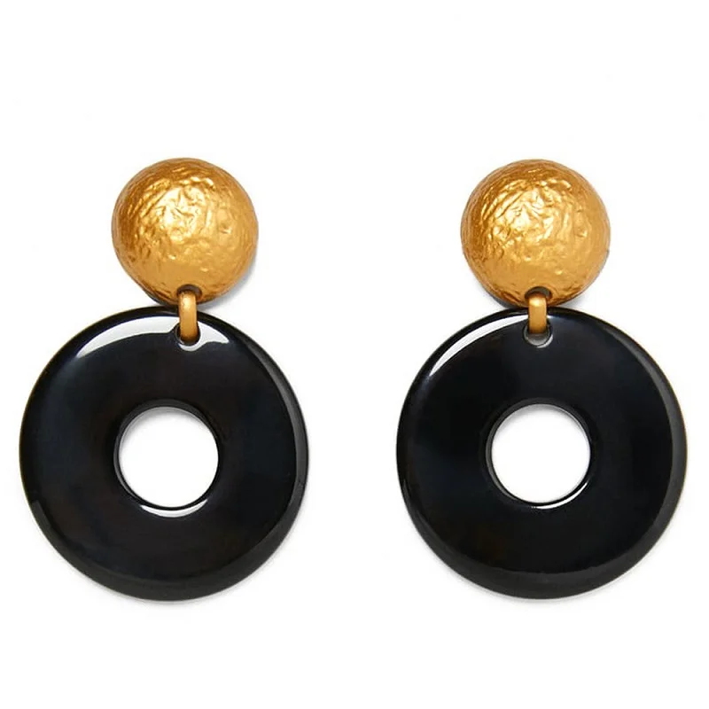 Новые круглые серьги из смолы европейские и американские большие брендовые