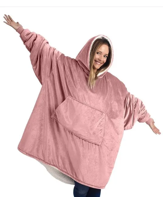 Плюшевое Коралловое флисовое шерпа одеяло с рукавами супер мягкие теплые