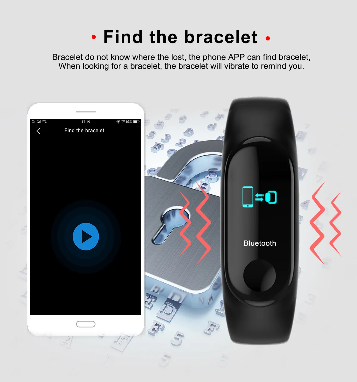 Умные мужские часы Bluetooth Браслет Шагомер пульсометр кровяное давление