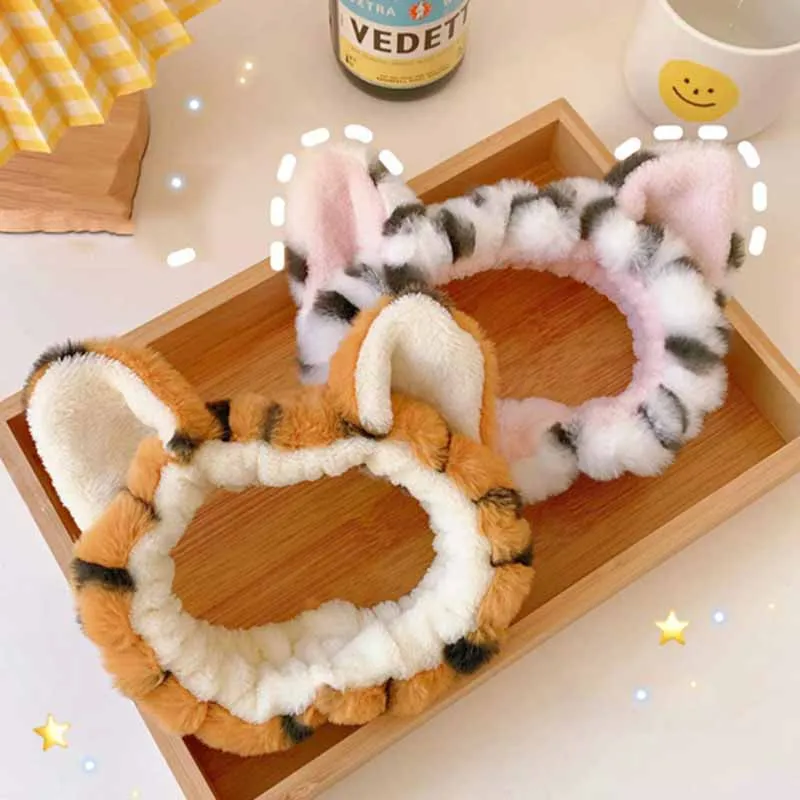 

Headband For Washing 2022 Cute Wash Face Bow makeup Hairbands Girls Elastic Holder Hair Strap Bands Ears Turban Hair Accessories
