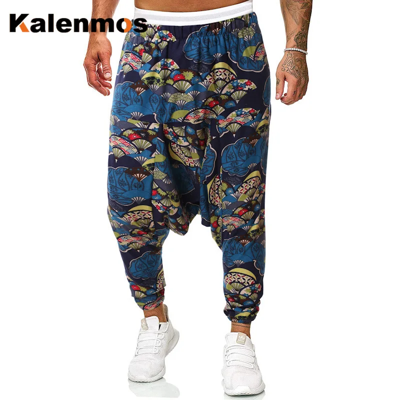 

Pants Men Streetwear Harem KALENMONS High Waist Autumn Spring Casual Baggy Hip Pop Punk Mens Vintage Sexy Joggers Trousers