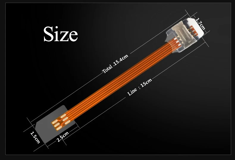 Для старых телефонов Android SIM-карта реверсивное Расширение адаптер шнура