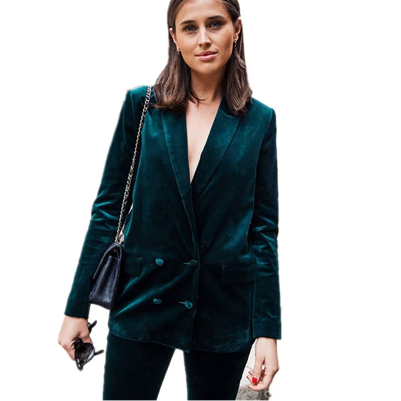 Женские деловые костюмы темно зеленого цвета на заказ бархатная деловая офисная