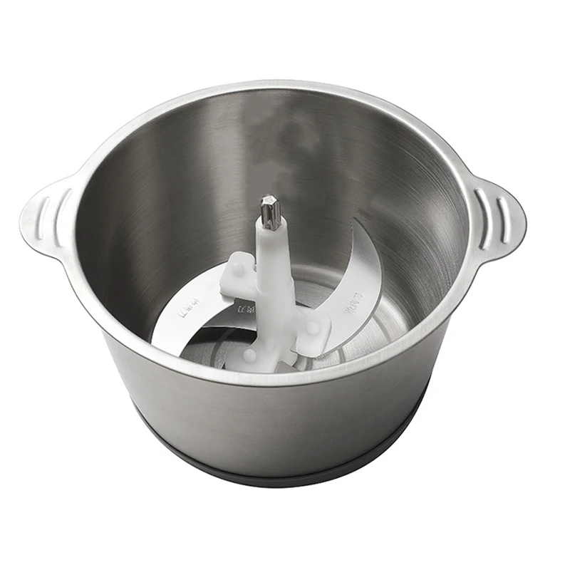 

2 Speeds 250W Stainless Steel 2L Capacity Electric Chopper Meat Grinder Mincer Food Processor Slicer,EU Plug