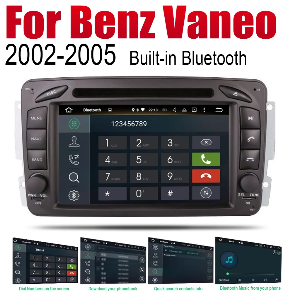 Автомобильный DVD плеер GPS навигация для Mercedes Benz Vaneo 2002 ~ 2005 NTG автомобильная